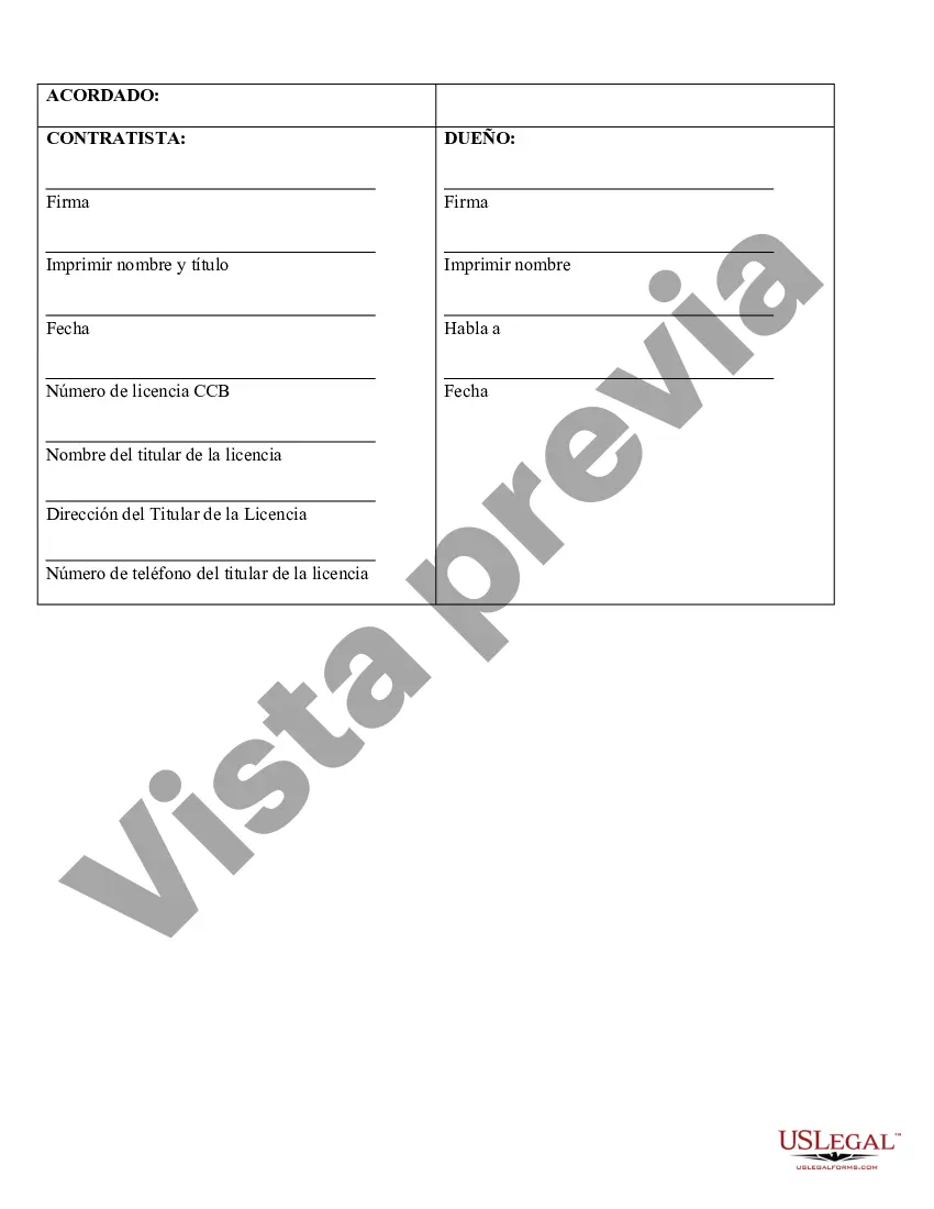 Preview Contrato de Seguridad para Contratista