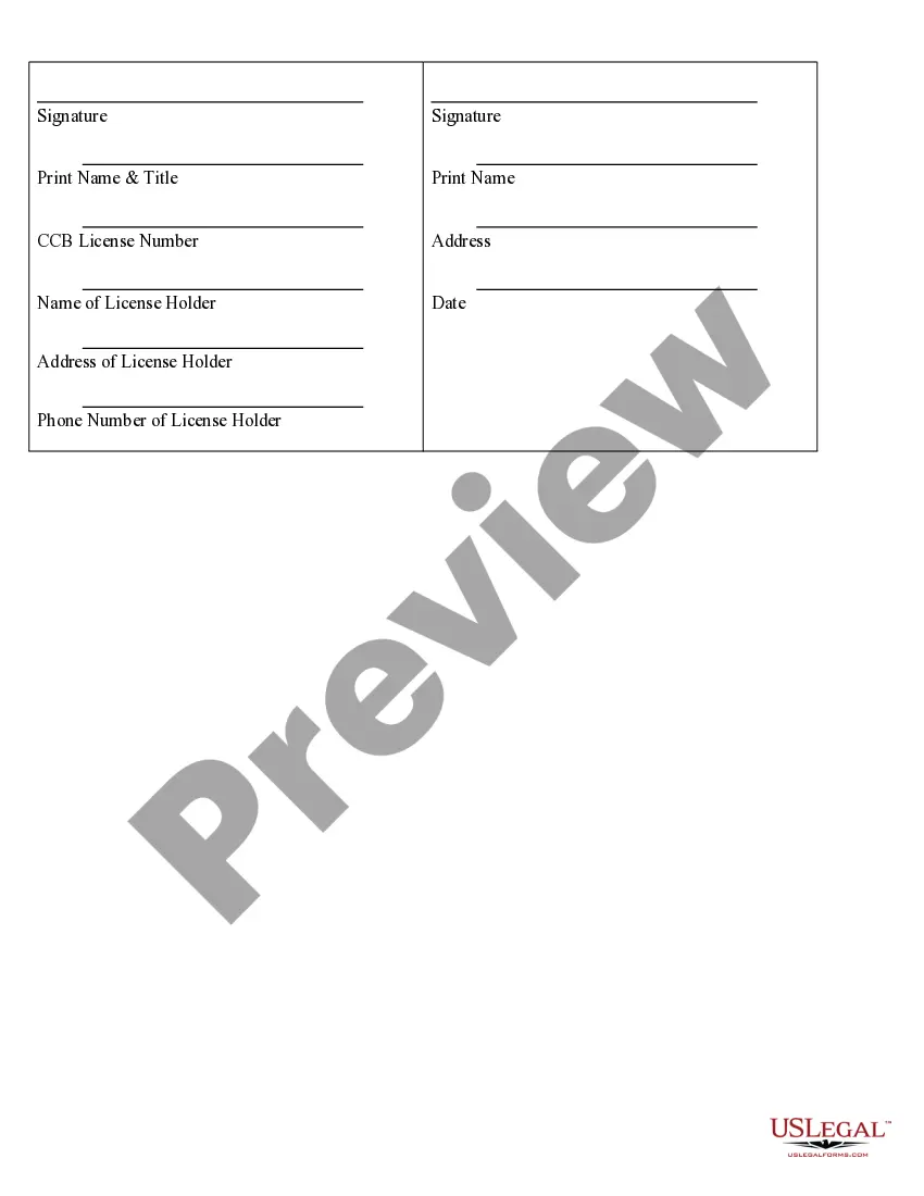 Preview Paving Contract for Contractor