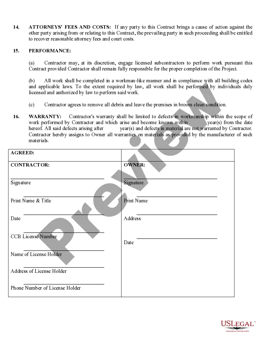Get Siding Contract for Contractor Preview Siding Contract for Contractor