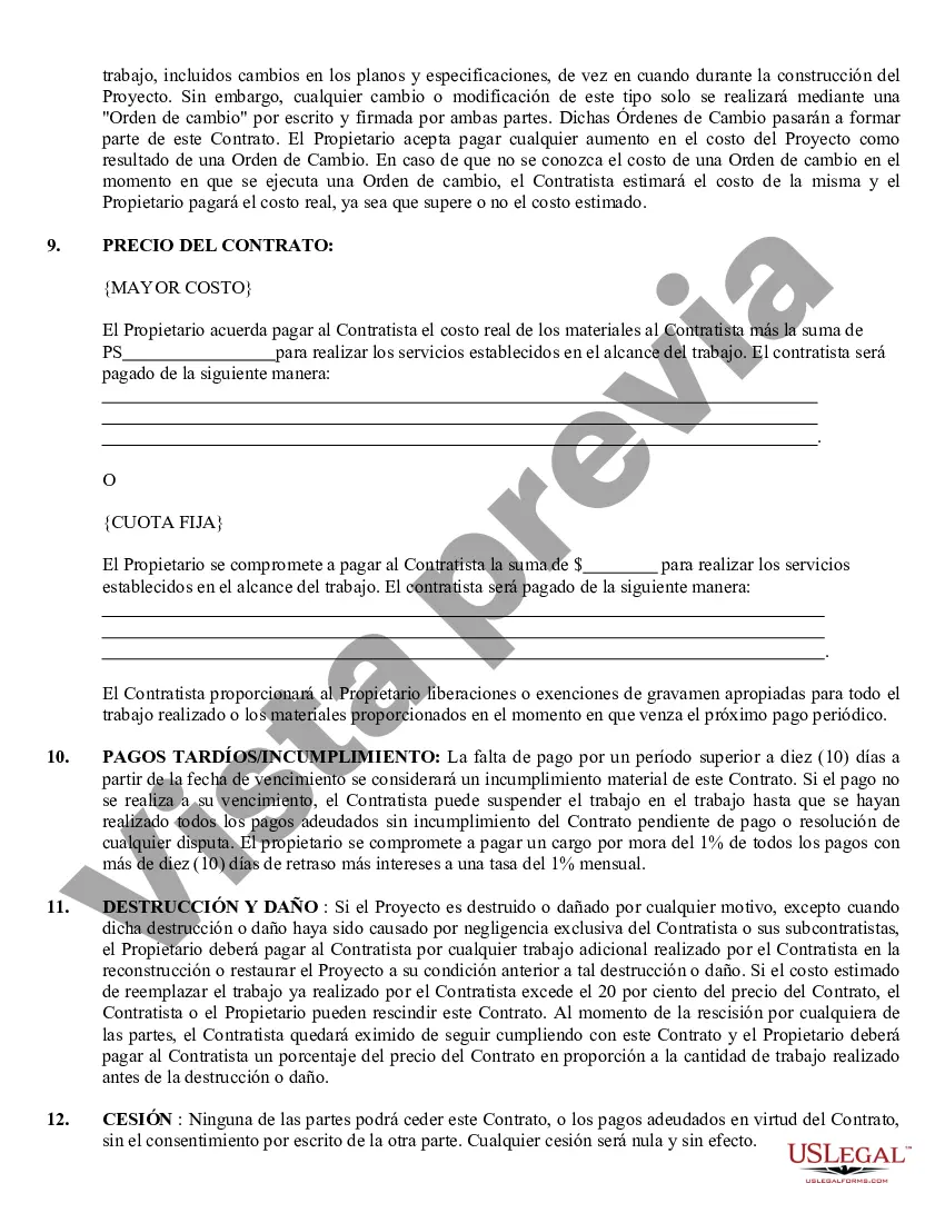 Preview Contrato de Fundación para Contratista