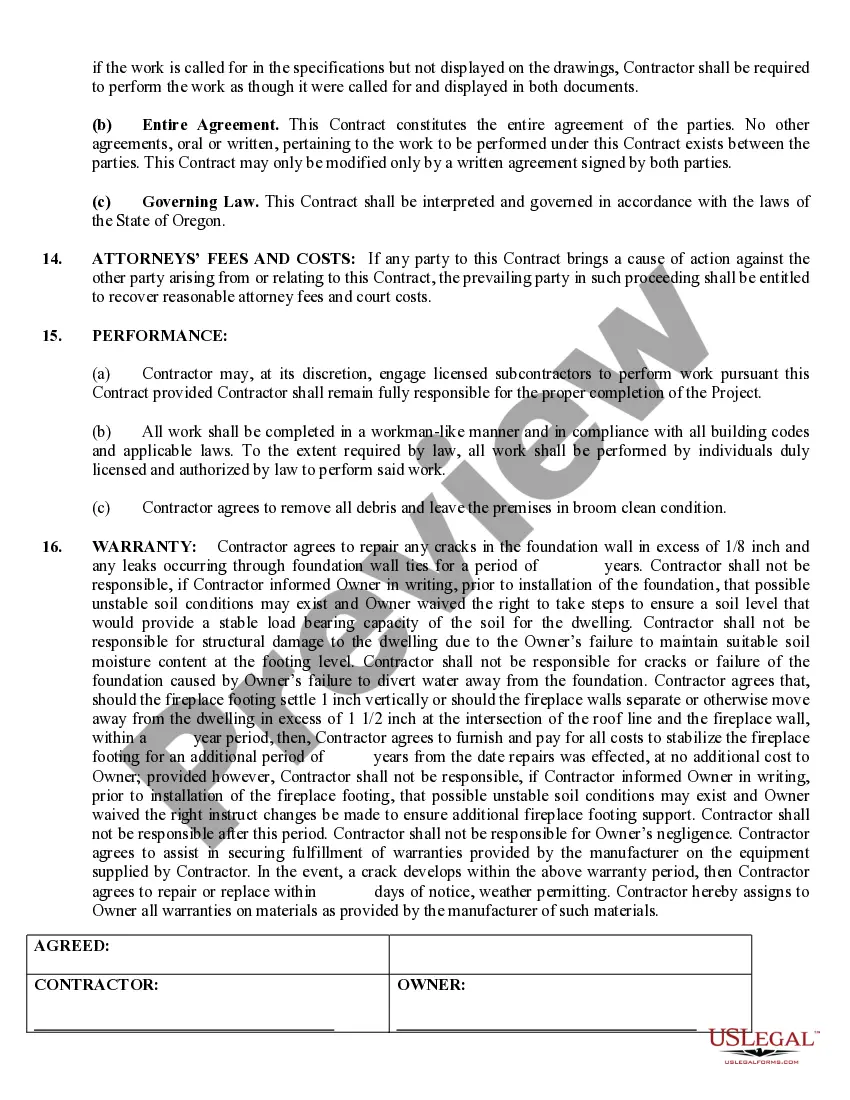 Get Foundation Contract for Contractor Preview Foundation Contract for Contractor