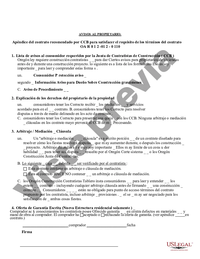 Preview Contrato de plomería para contratista