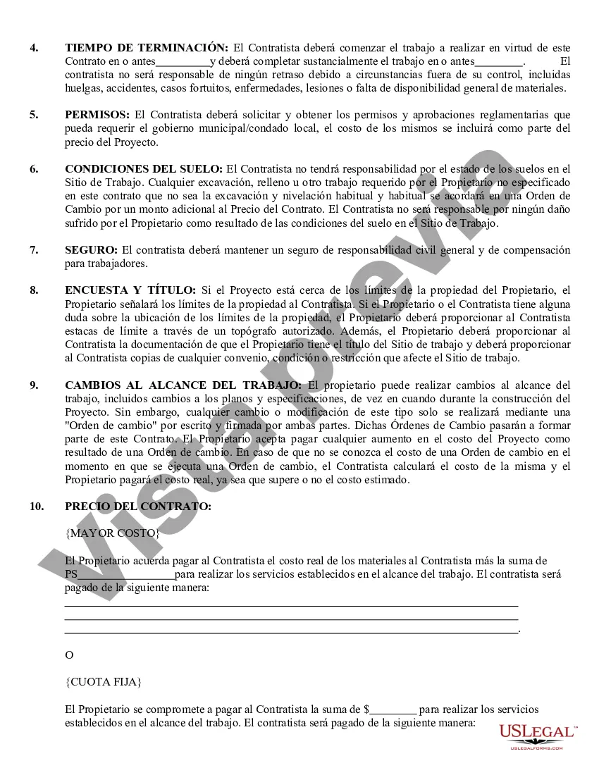 Preview Contrato de albañil para contratista