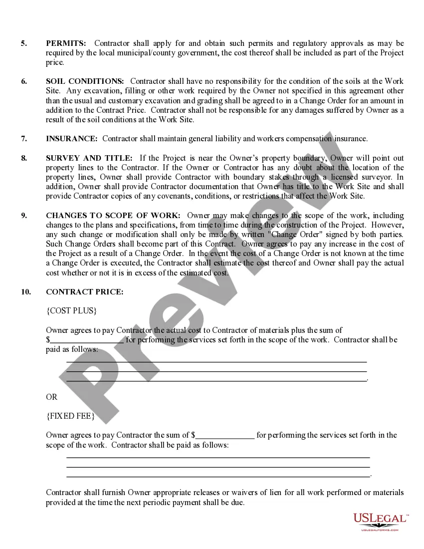 Preview Brick Mason Contract for Contractor