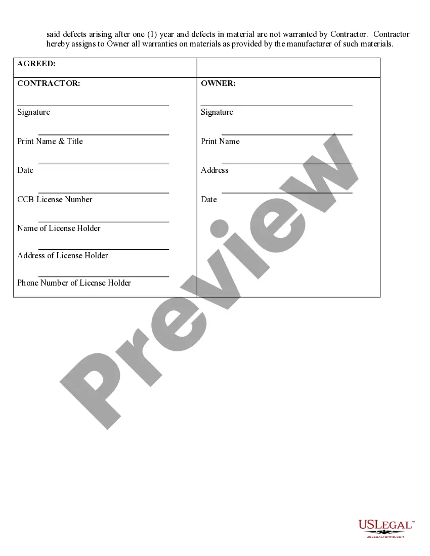Preview Brick Mason Contract for Contractor