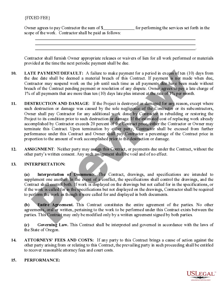 Preview Electrical Contract for Contractor