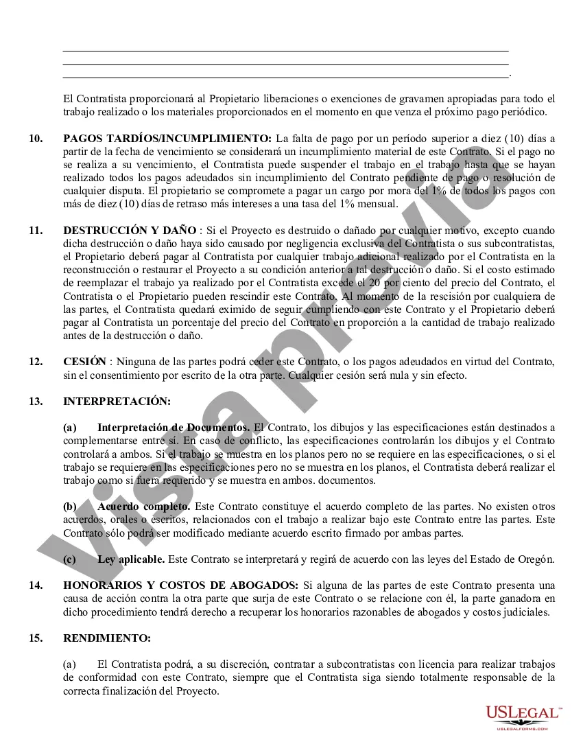 Preview Contrato de paneles de yeso de yeso para contratista