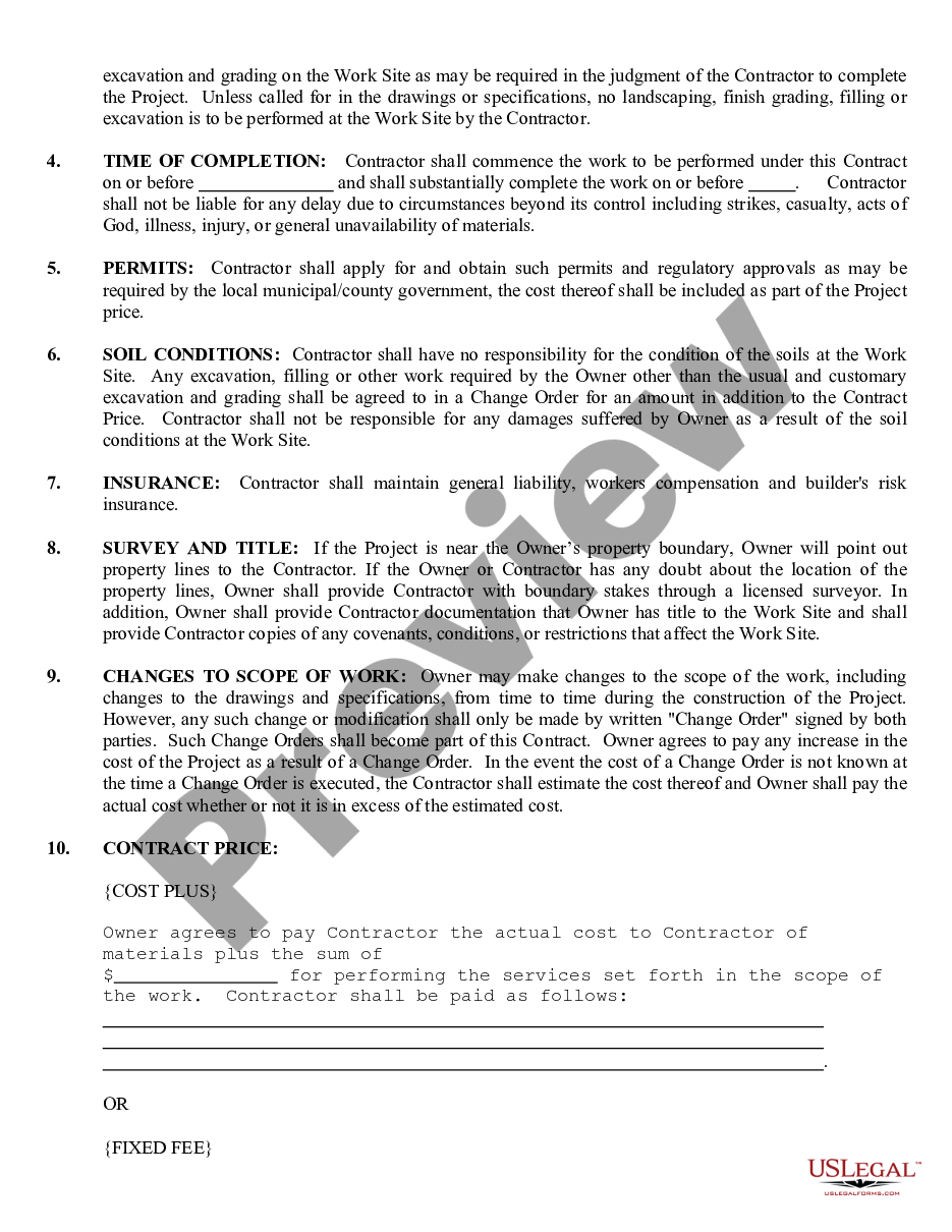 page 1 Flooring Contract for Contractor preview