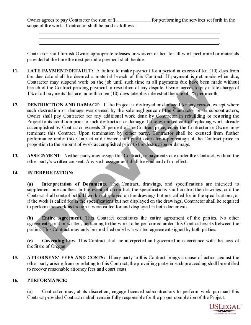 Preview Flooring Contract for Contractor