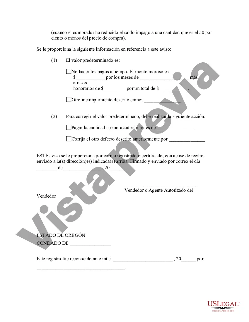 Preview Aviso general de incumplimiento de contrato de escritura
