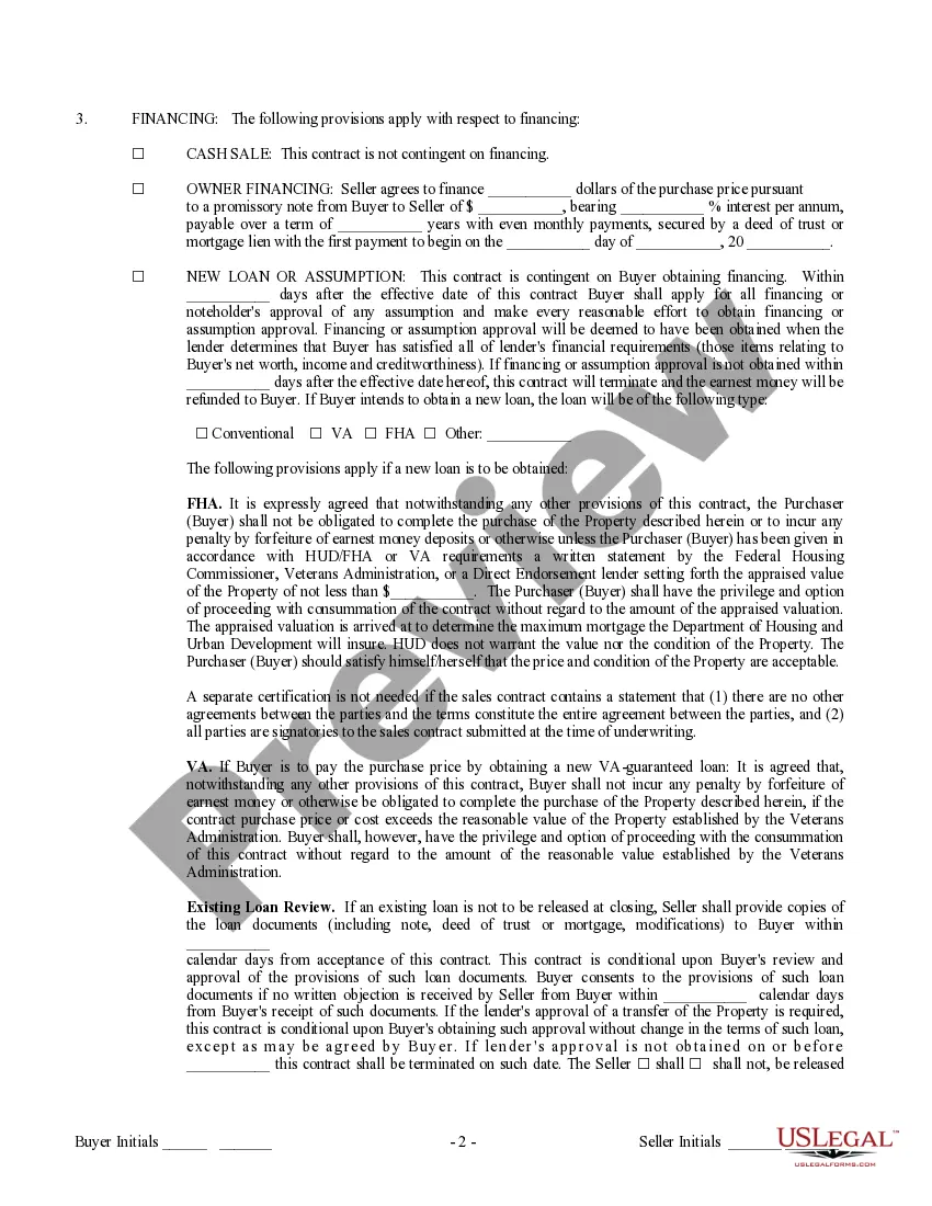 Preview Contract for Sale and Purchase of Real Estate with No Broker for Residential Home Sale Agreement