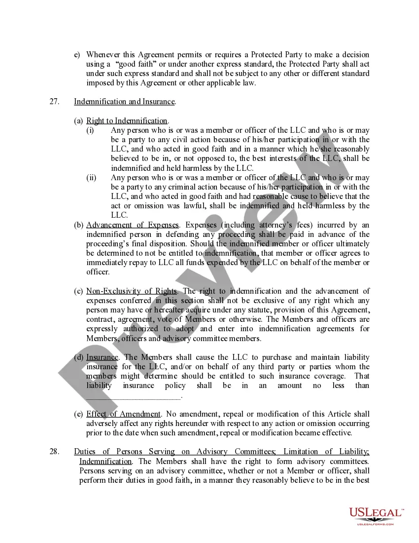 Get Limited Liability Company LLC Operating Agreement Preview Limited Liability Company LLC Operating Agreement