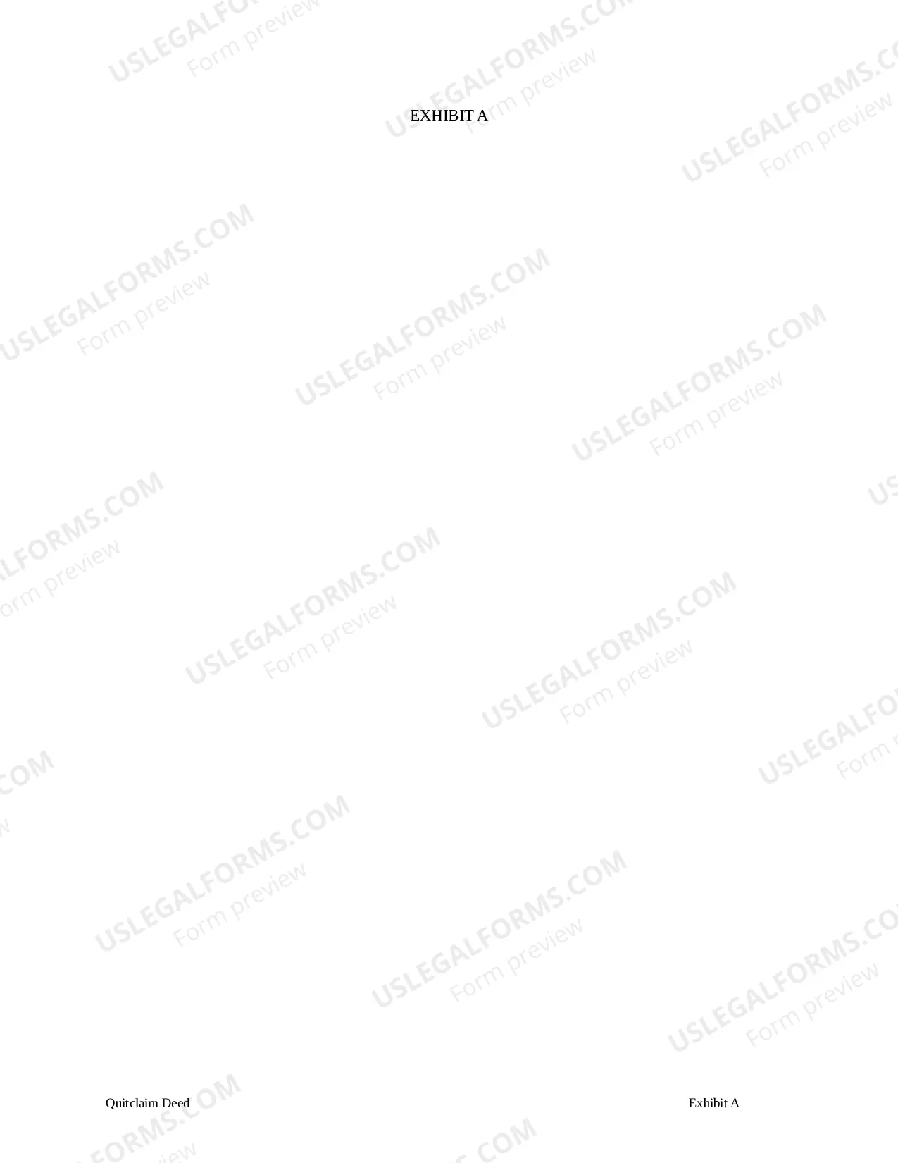 Preview Quitclaim Deed from Corporation to Individual