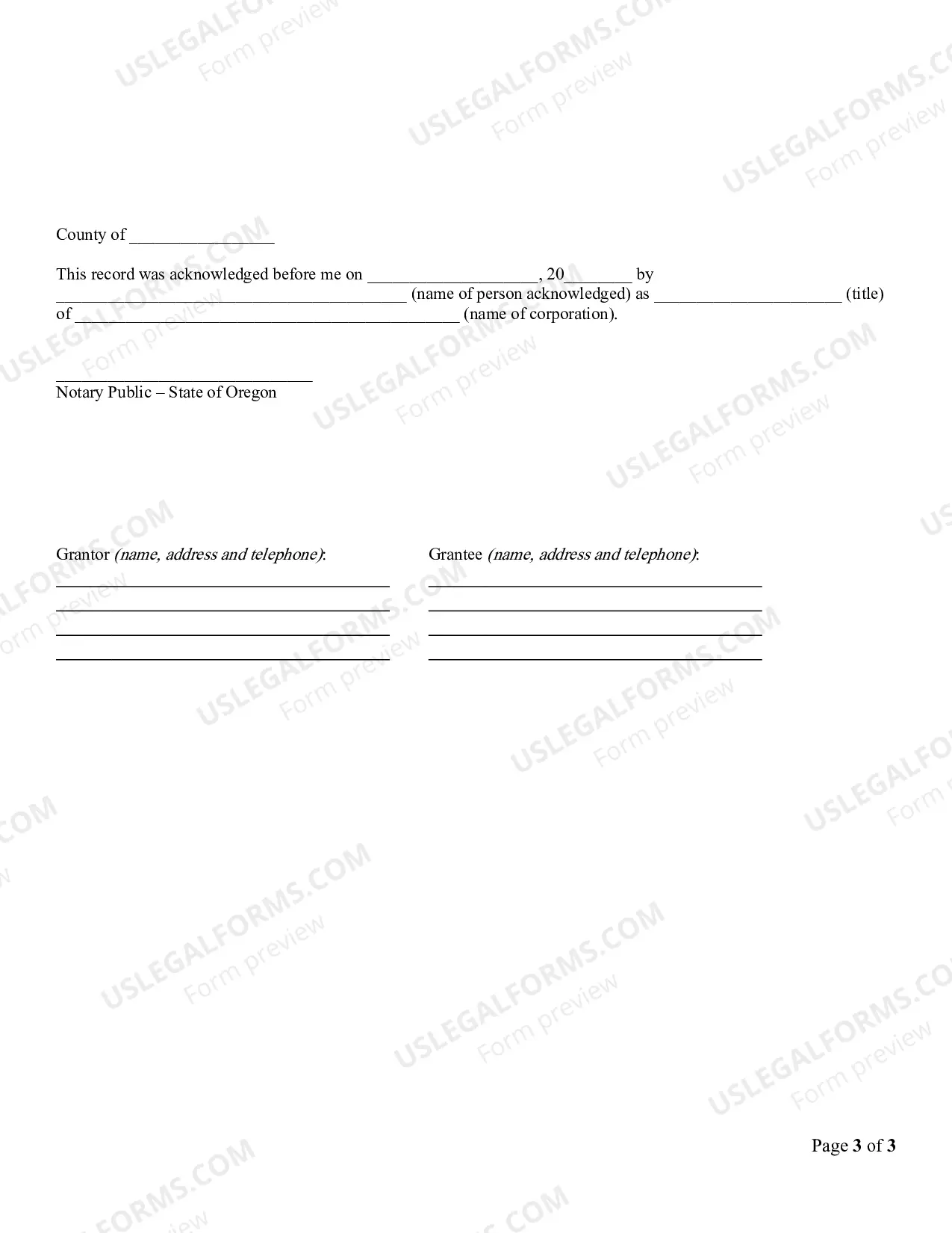 Preview Warranty Deed from Corporation to Individual