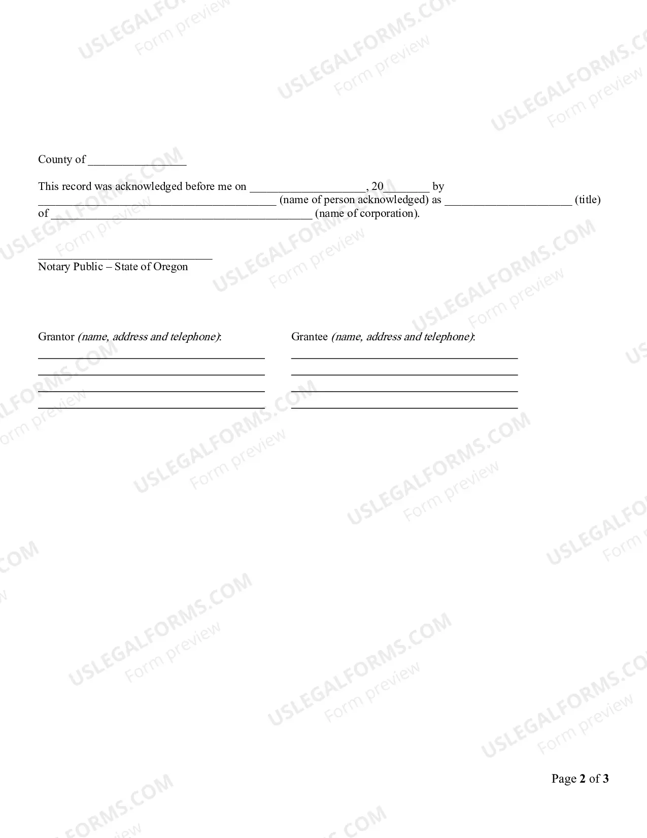 Preview Quitclaim Deed from Corporation to Corporation