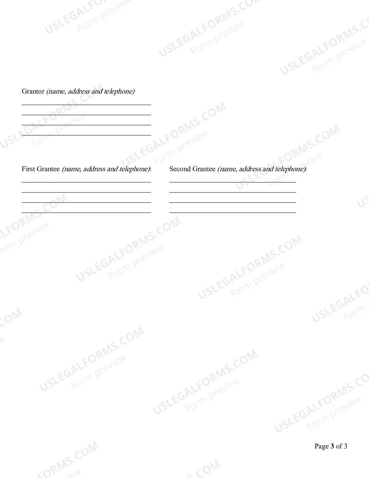 Preview Quitclaim Deed from Husband to Himself and Wife