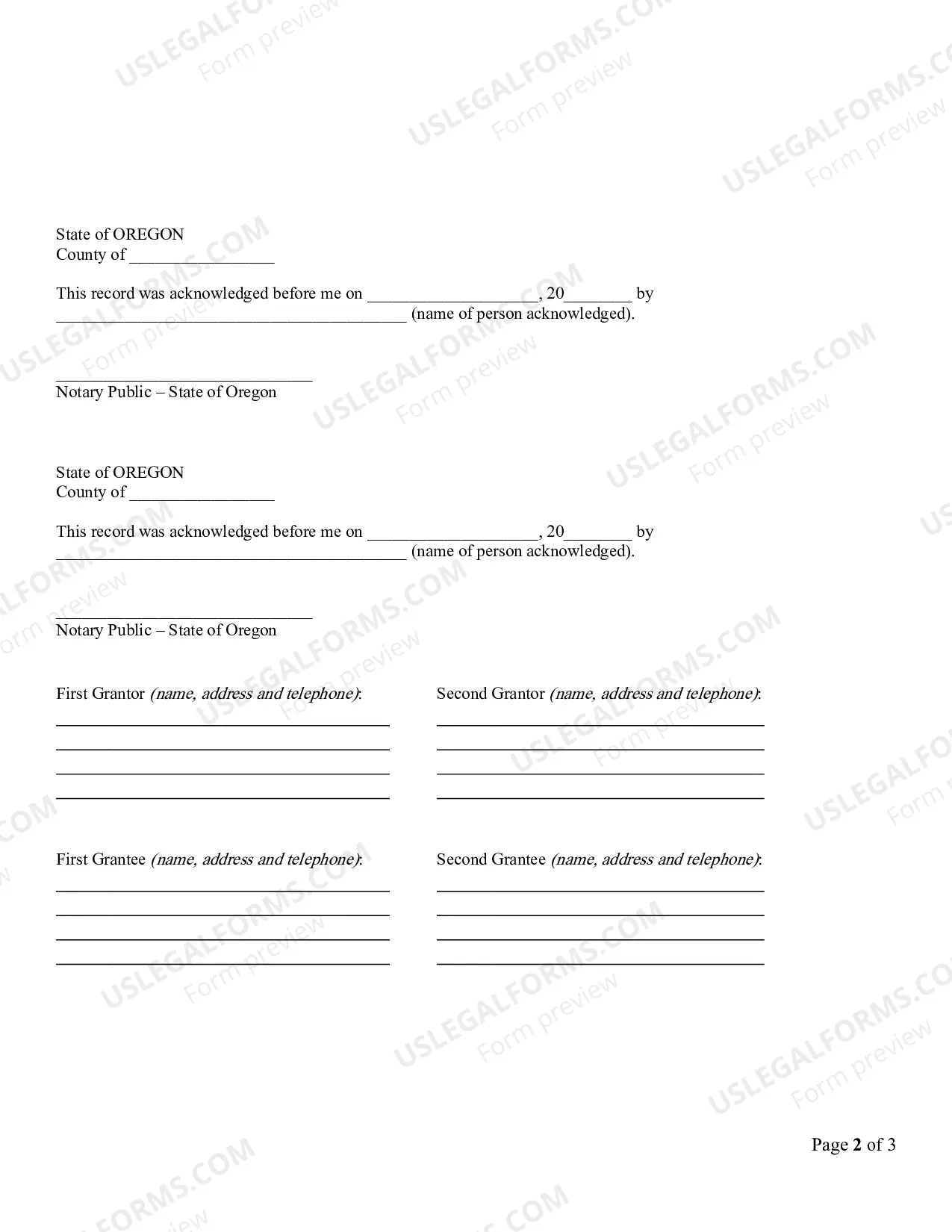 Preview Quitclaim Deed from Husband and Wife to Husband and Wife