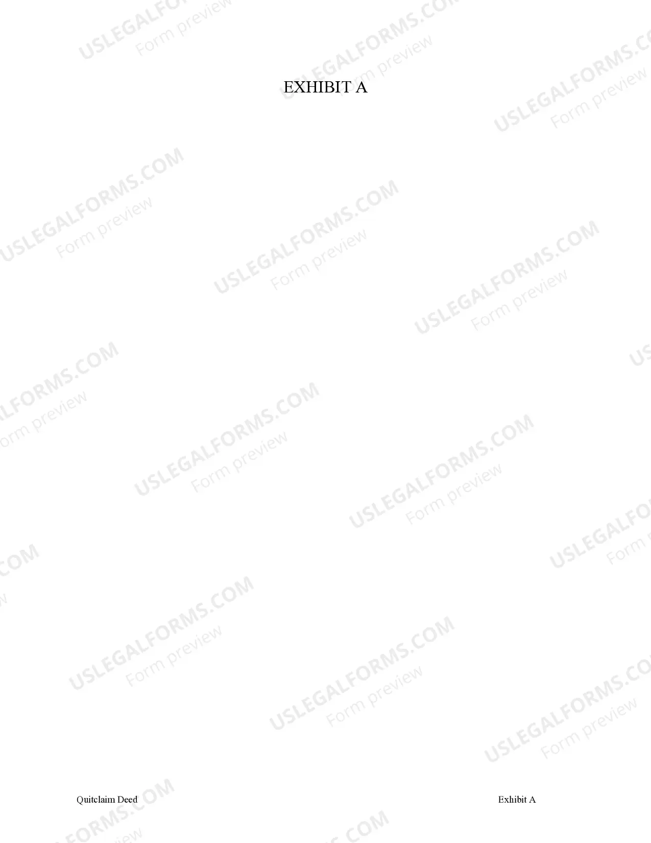 Preview Quitclaim Deed from Husband and Wife to an Individual