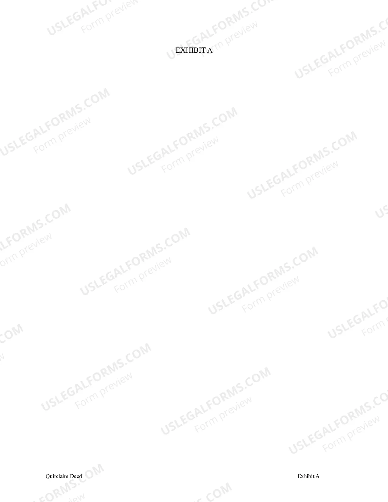 Preview Quitclaim Deed from Individual to Individual