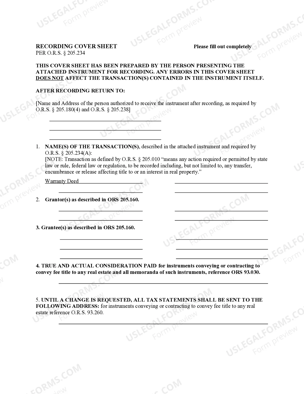 Preview Warranty Deed - One Individual to Three Individuals