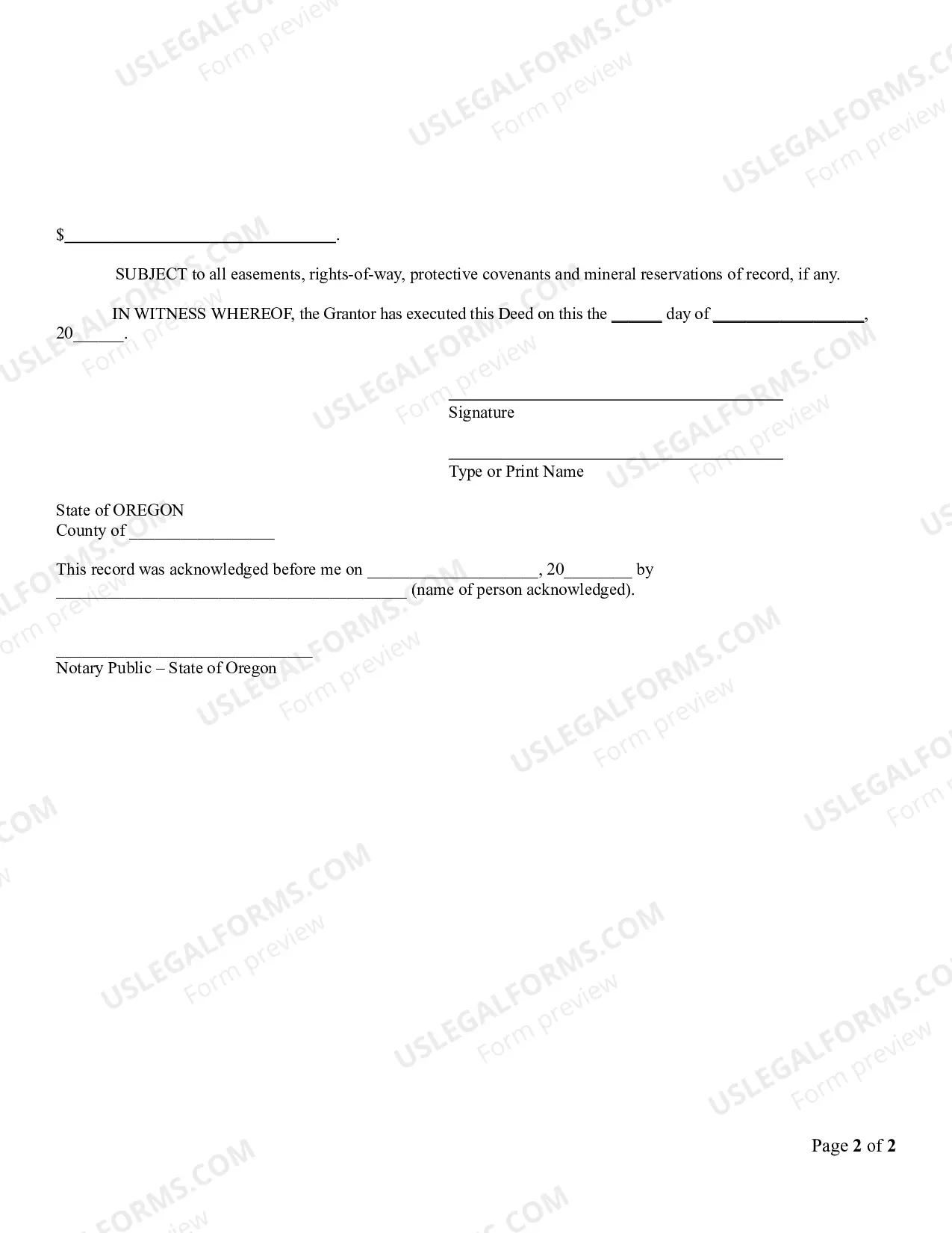 Preview Quitclaim Deed - Individual to Two Individuals