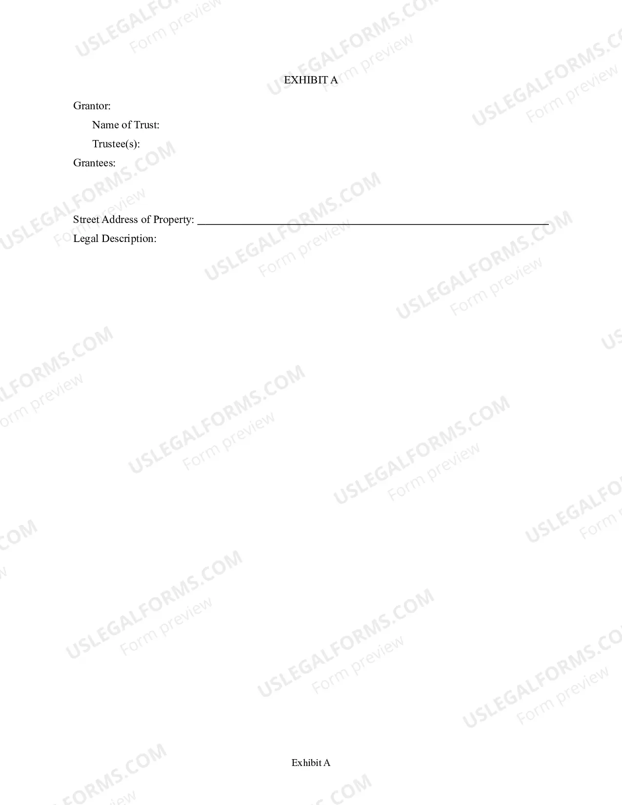 Preview Warranty Deed from a Trust to a Husband and Wife