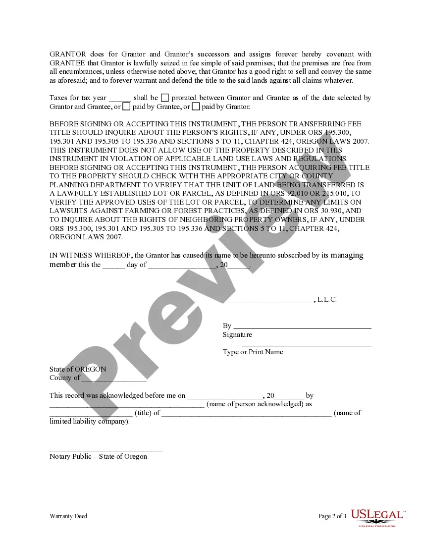 Preview Warranty Deed