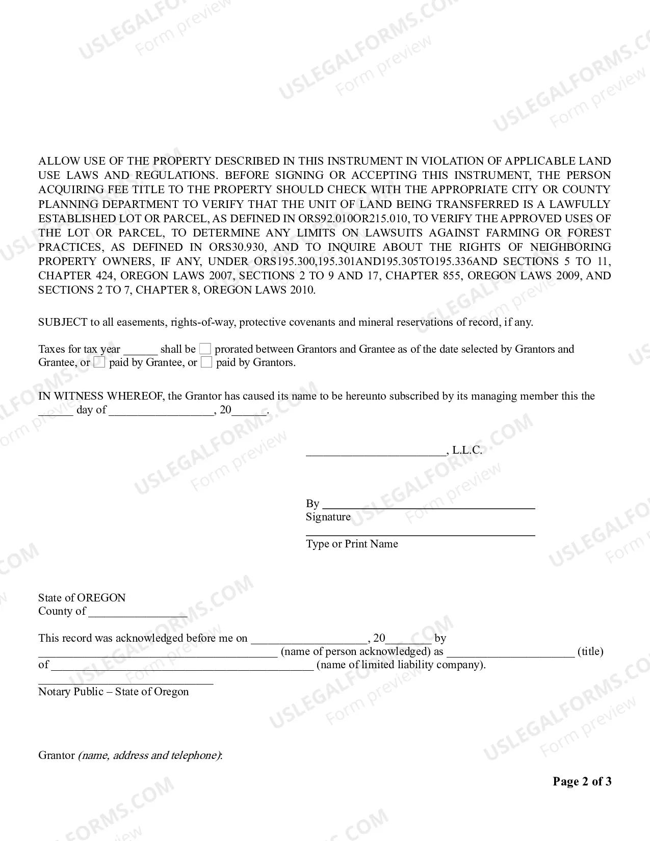 Preview Quitclaim Deed from a Limited Liability Company to Two Individuals