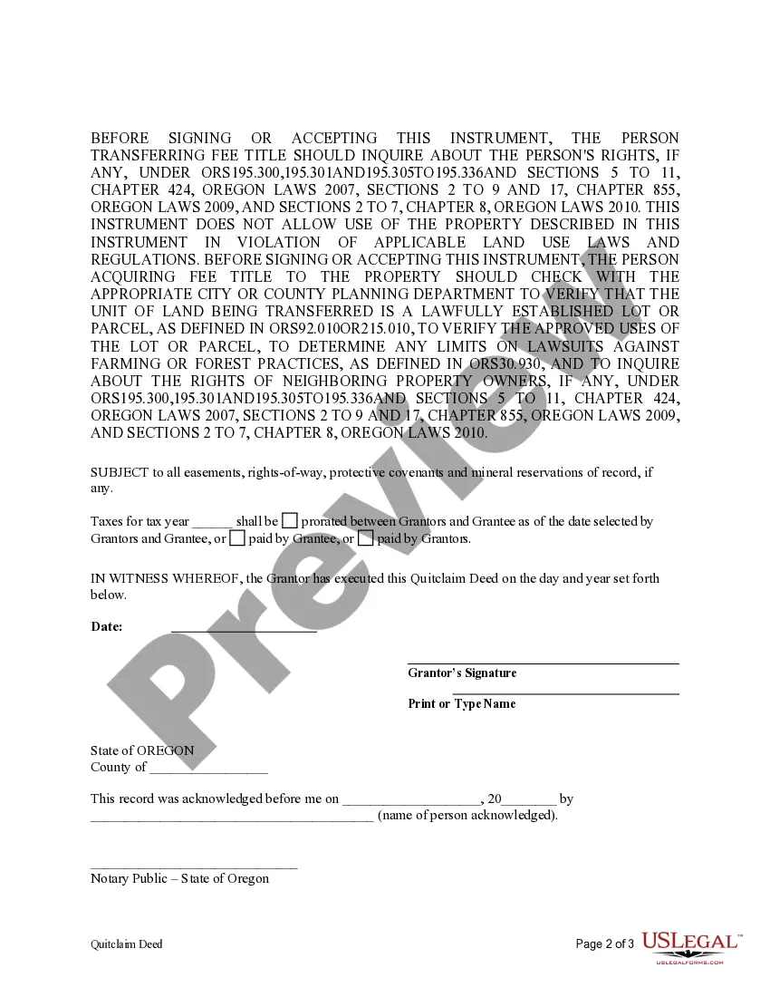 Get Quitclaim Deed from Individual to Trust Preview Quitclaim Deed from Individual to Trust