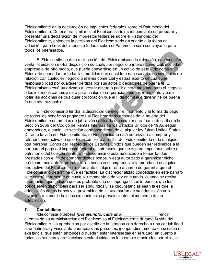 Preview Fideicomiso irrevocable para el beneficio de por vida del fideicomitente discapacitado con poder de invasión en el fideicomitente