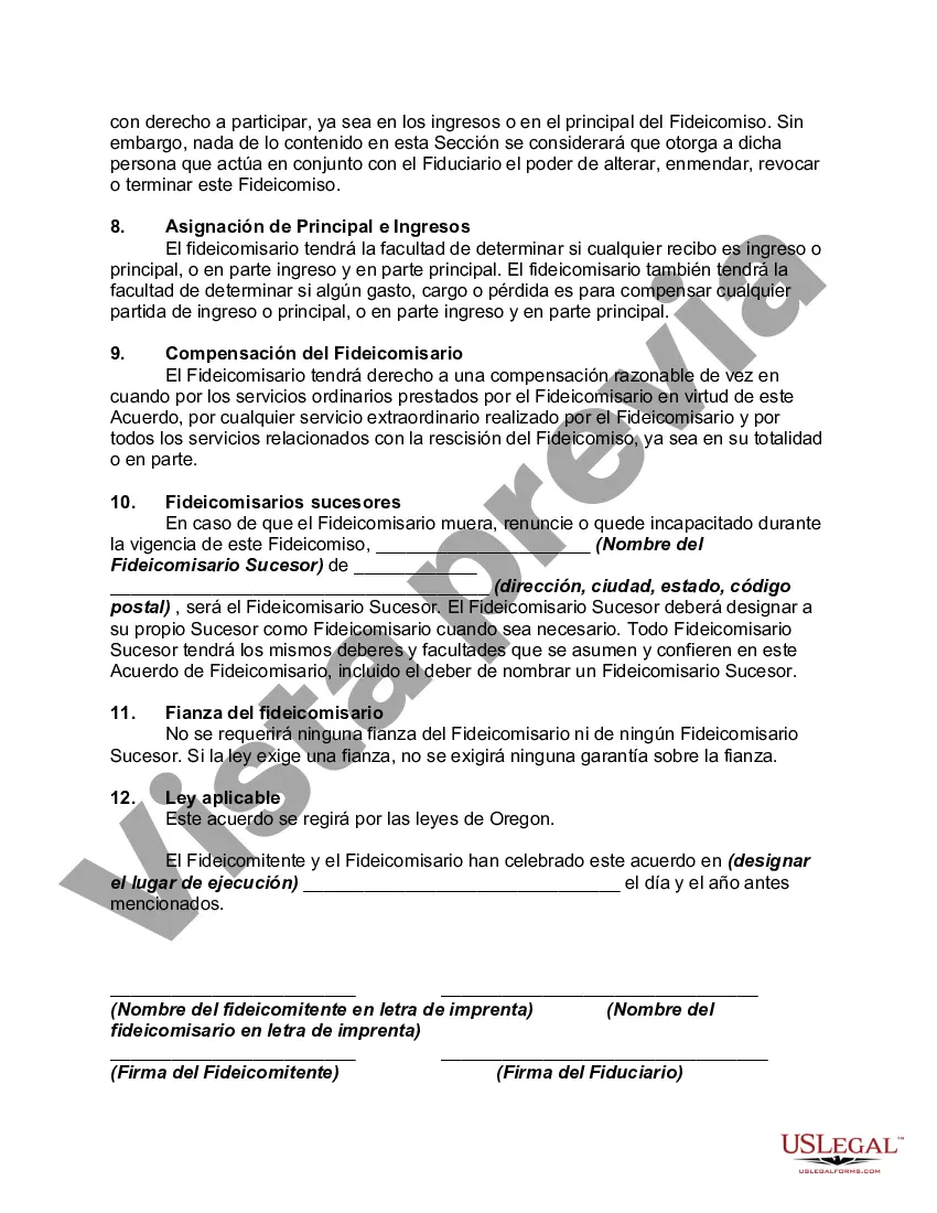 Preview Fideicomiso irrevocable para el beneficio de por vida del fideicomitente discapacitado con poder de invasión en el fideicomitente