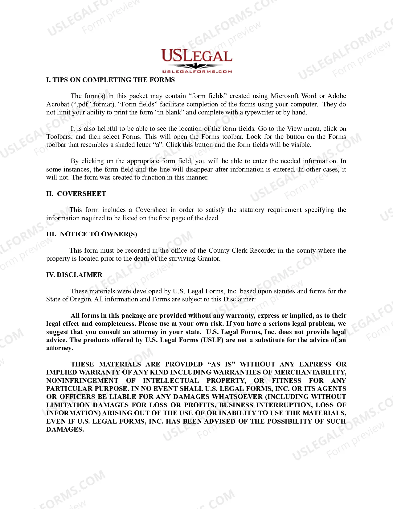 Preview Transfer on Death Deed from Husband and Wife / Two Individuals to Two Individual Beneficiaries.