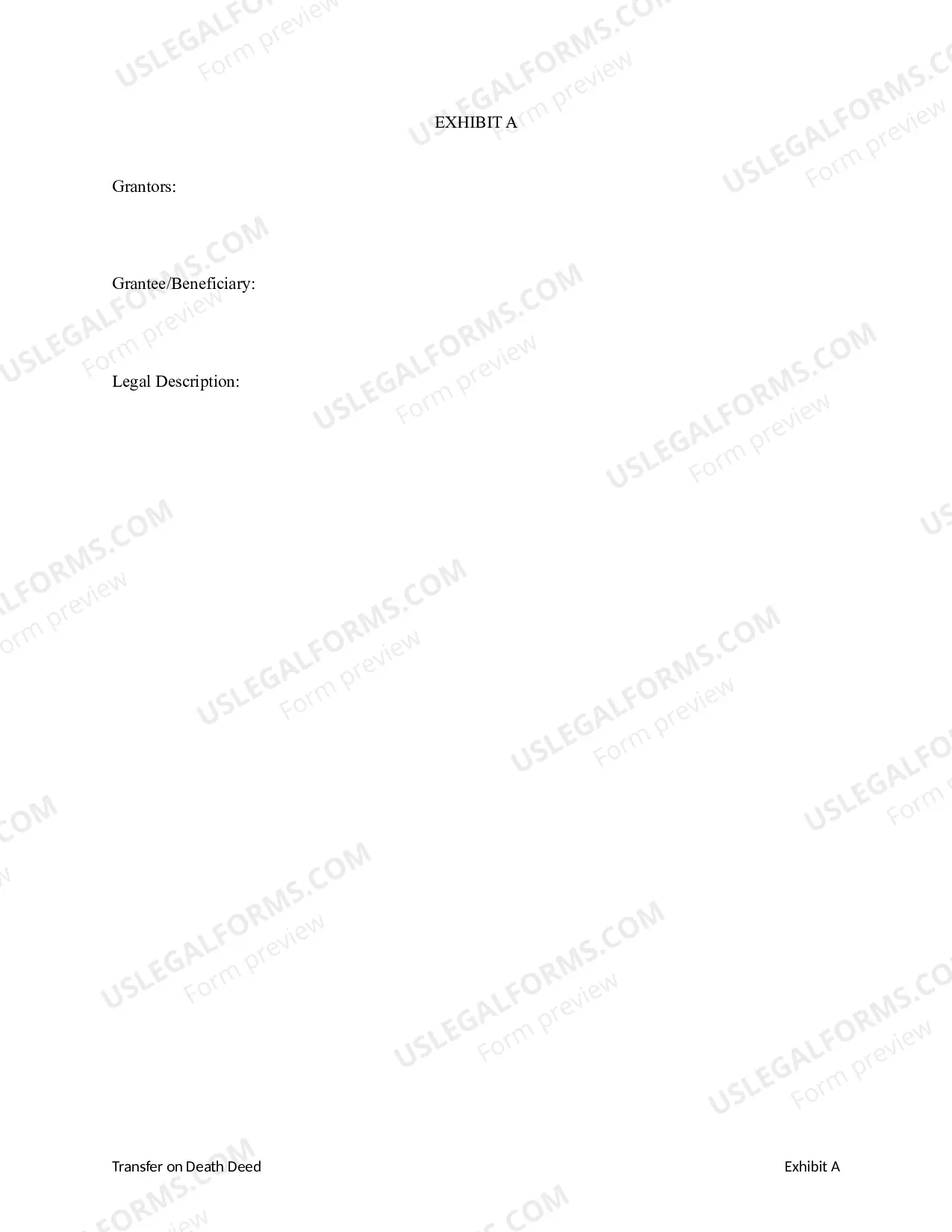 Preview Transfer on Death Deed from Husband and Wife / Two Individuals to Two Individual Beneficiaries.