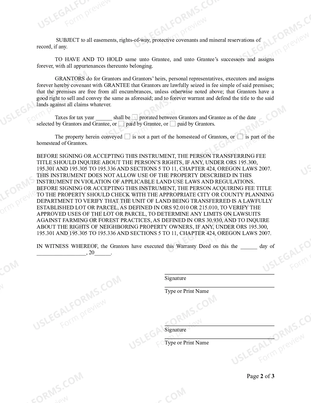 Preview Warranty Deed from Husband and Wife to Corporation