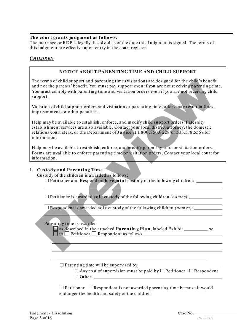 Get Stipulated General Judgment of Dissolution of Marriage and Money Award Preview Stipulated General Judgment of Dissolution of Marriage and Money Award