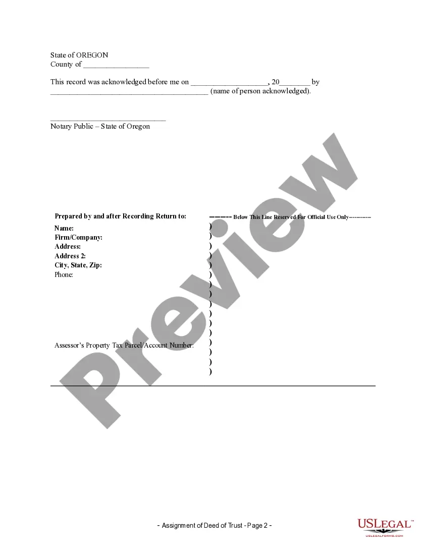Get Assignment of Deed of Trust by Individual Mortgage Holder Preview Assignment of Deed of Trust by Individual Mortgage Holder