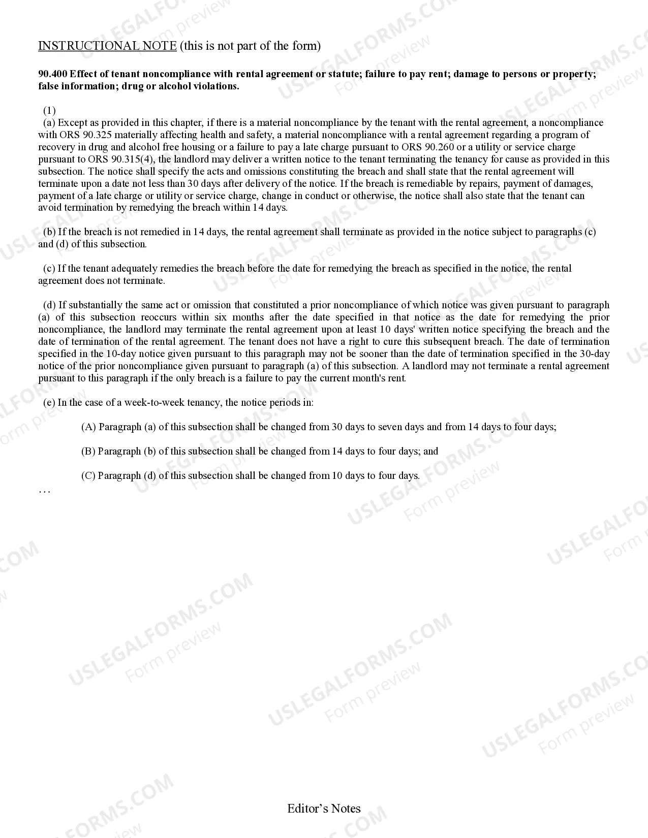 Preview 10 Day Notice to Remedy Reoccurring Breach - Other than Nonpayment of Rent - Residential