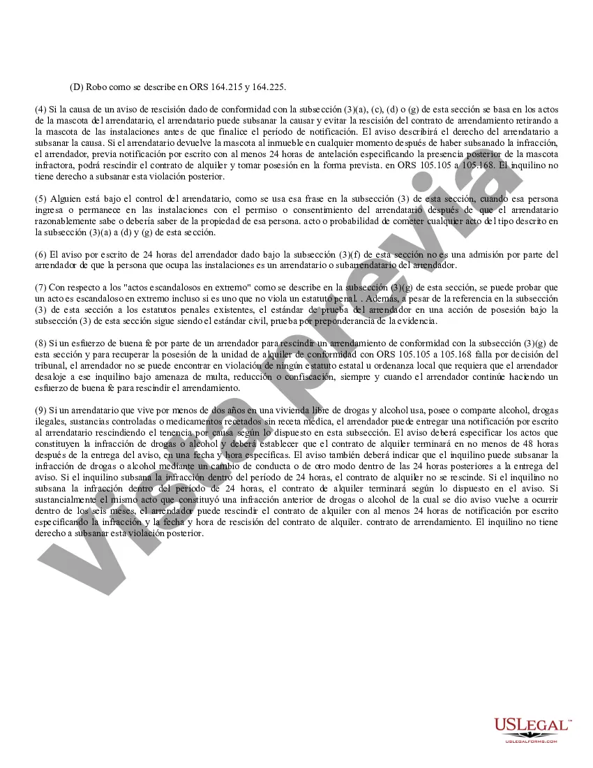 Preview Aviso de 24 horas de terminación inmediata - Residencial -