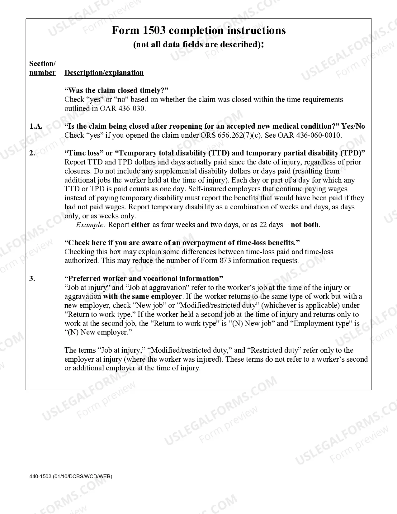 Preview Insurer Notice Of Closure Summary