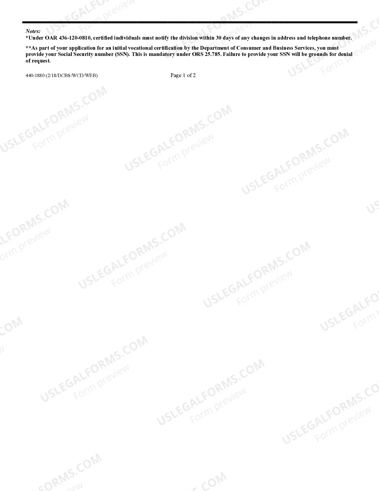 Preview Vocational Assistance Certification Program - Individual Certification Under OAR 436-120