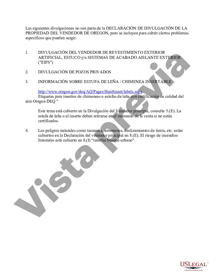 Preview Declaración de Divulgación de Ventas de Bienes Raíces Residenciales