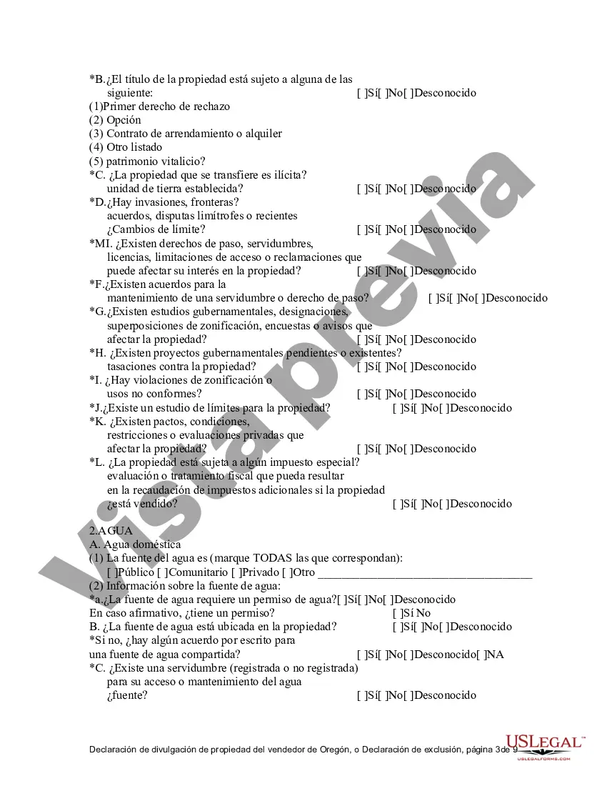 Preview Declaración de Divulgación de Ventas de Bienes Raíces Residenciales