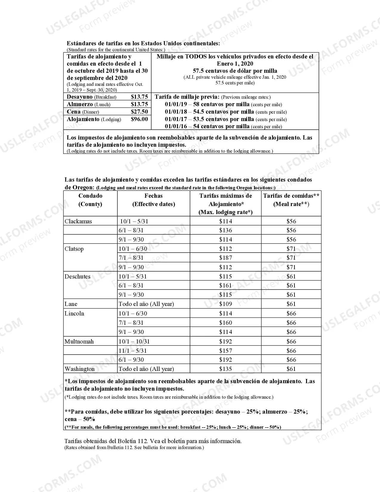 Preview Workers Compensation Request for Reimbursement of Expenses - Spanish