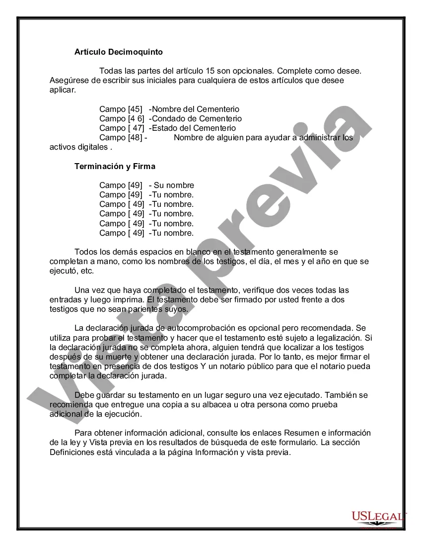 Preview Testamentos Mutuos o Últimas Voluntades y Testamentos para Personas Solteras que conviven con Hijos Menores