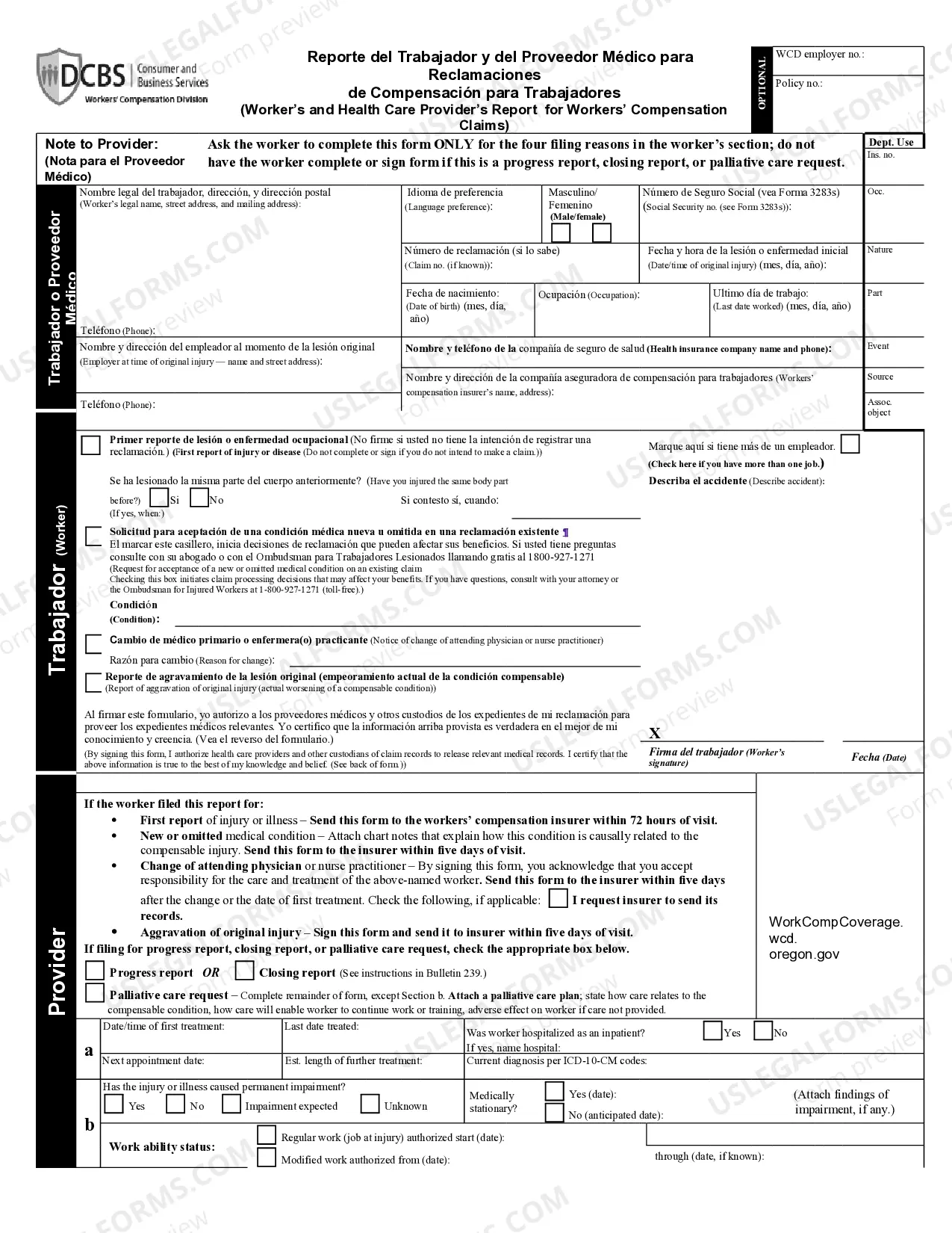 Preview Workers and Physicians Report for Workers Compensation Claim Form 827S
