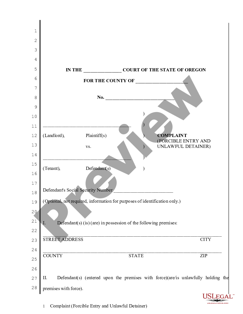 oregon-complaint-regarding-forcible-entry-and-unlawful-detainer-unlawful-detainer-us-legal-forms