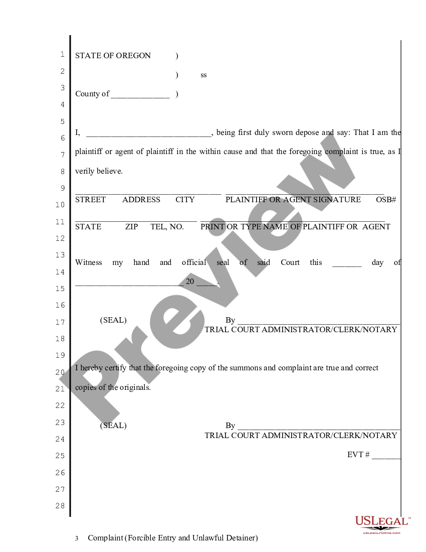 oregon-complaint-regarding-forcible-entry-and-unlawful-detainer-unlawful-detainer-us-legal-forms