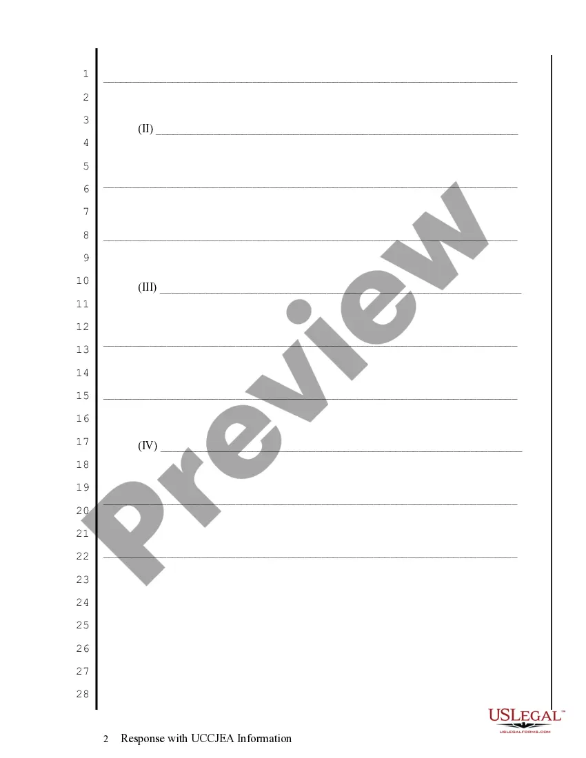 Preview Response with UCCJEA Information