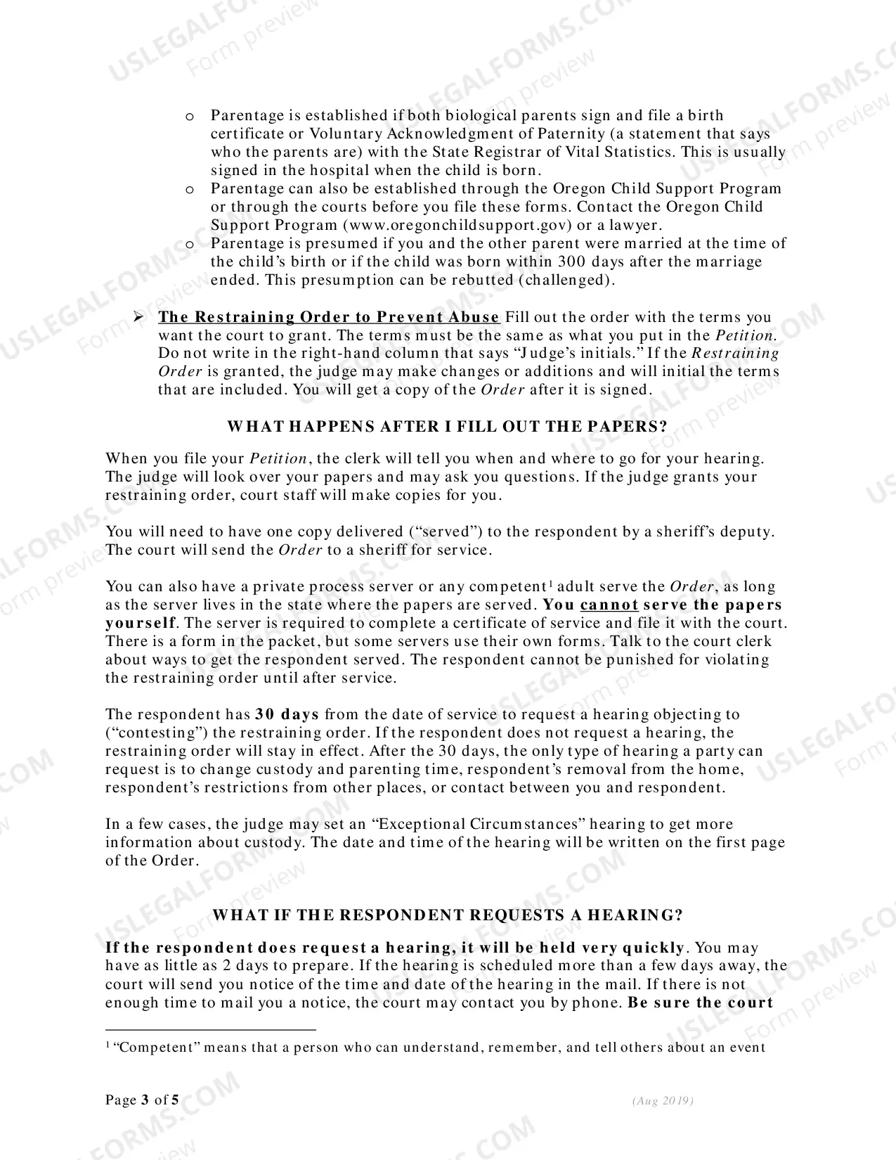 Preview Restraining Order Information, Requirements and Eligibility