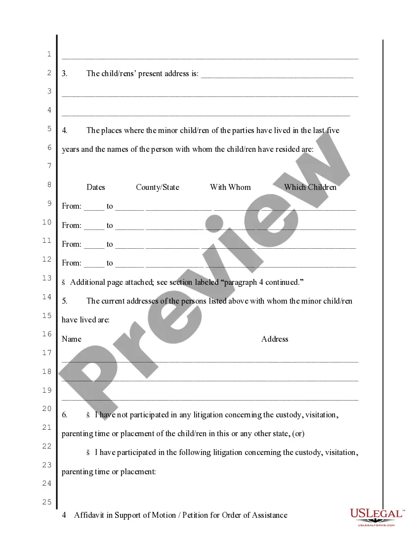 Preview Custody Enforcement Instructions